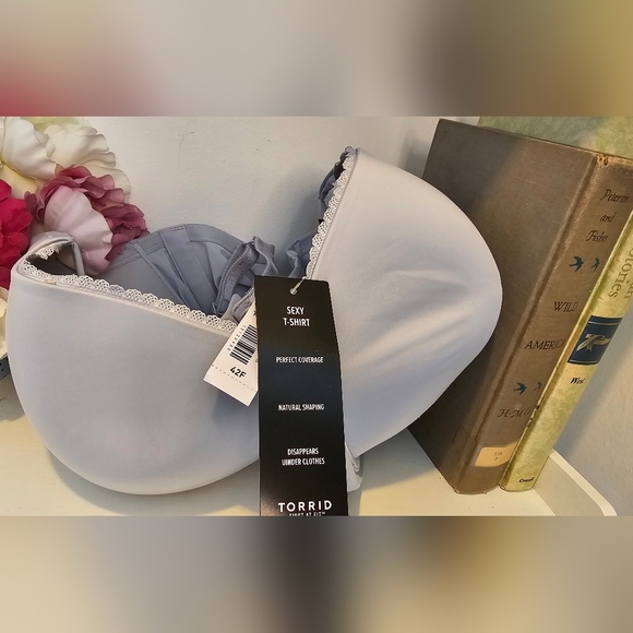 Torrid Sexy T Shirt bra sz 42F, light gray NWT - Picture 5 of 5